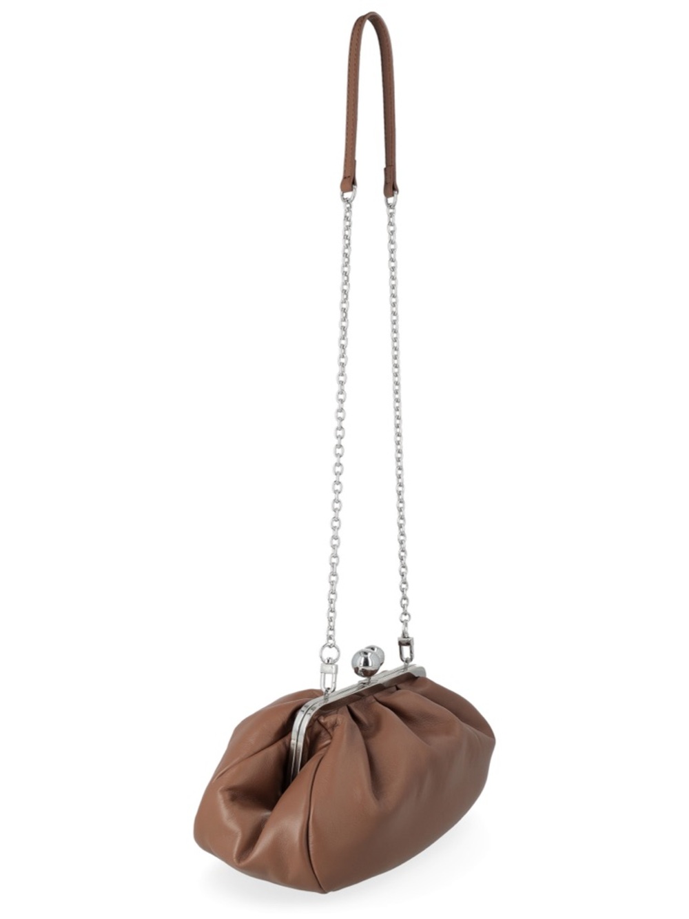 Weekend Max Mara small Pasticcino Bag in tobacco color